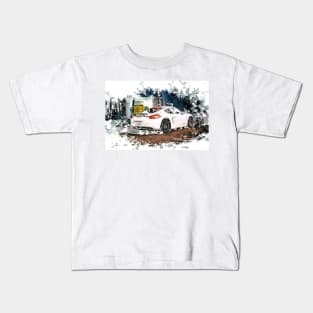 Porsche Cayman - Watercolour Kids T-Shirt
